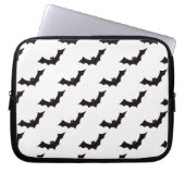 Halloween, Fledermausmuster, Trick oder Trete, Boo Laptopschutzhülle (Vorderseite)