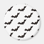 Halloween, Fledermausmuster, Trick oder Trete, Boo Magnet (Vorne)