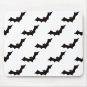 Halloween, Fledermausmuster, Trick oder Trete, Boo Mousepad (Vorne)