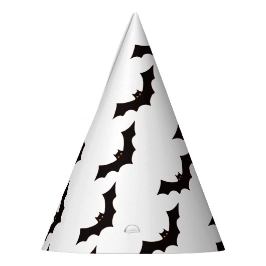 Halloween, Fledermausmuster, Trick oder Trete, Boo Partyhütchen (Links)