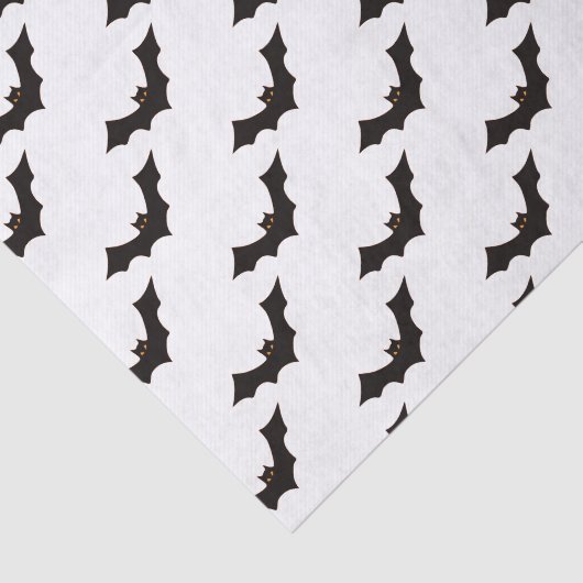 Halloween, Fledermausmuster, Trick oder Trete, Boo Seidenpapier (Ausschnitt)