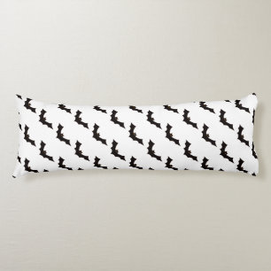 Halloween, Fledermausmuster, Trick oder Trete, Boo Seitenschläferkissen