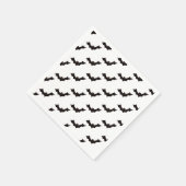 Halloween, Fledermausmuster, Trick oder Trete, Boo Serviette (Ecke)
