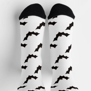 Halloween, Fledermausmuster, Trick oder Trete, Boo Socken