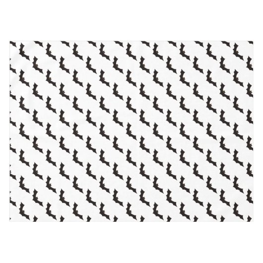 Halloween, Fledermausmuster, Trick oder Trete, Boo Tischdecke (Vorderseite (Horizontal))