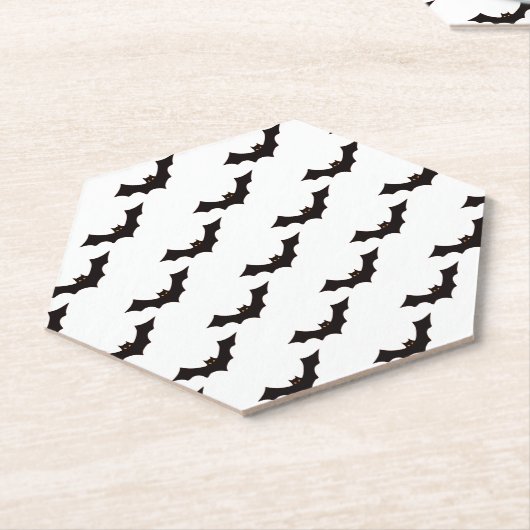 Halloween, Fledermausmuster, Trick oder Trete, Boo Untersetzer (angewinkelt)