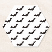 Halloween, Fledermausmuster, Trick oder Trete, Boo Untersetzer (Vorderseite)