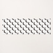 Halloween, Fledermausmuster, Trick oder Trete, Boo Yogamatte (Rückseite (Horizontal))