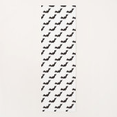 Halloween, Fledermausmuster, Trick oder Trete, Boo Yogamatte (Vorderseite)