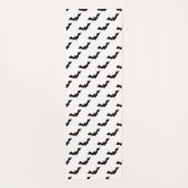 Halloween, Fledermausmuster, Trick oder Trete, Boo Yogamatte (Rückseite)