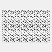 Halloween-Fledermauszettel Geschenkpapier Set (Vorderseite 2)