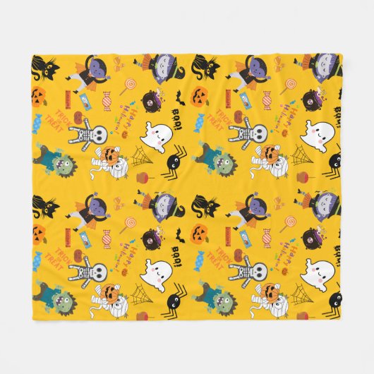 Halloween Fleece Blanket (Vorderseite (Horizontal))