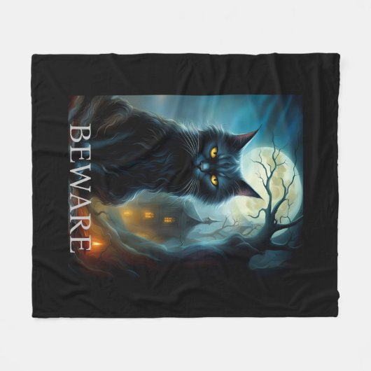 Halloween Fleece Blanket (Vorderseite (Horizontal))