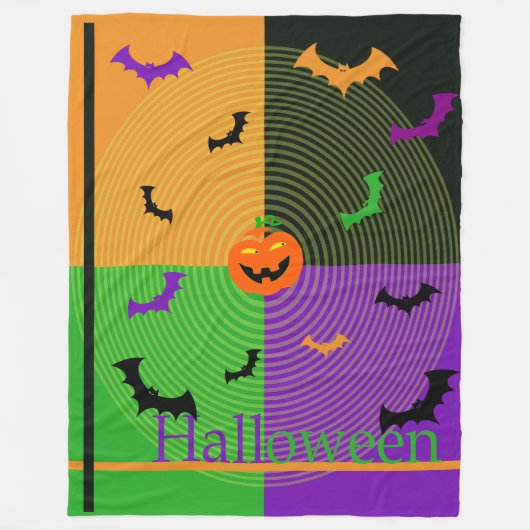 Halloween Fleece Blanket des ewigen Horrors 50"X60 (Vorderseite)