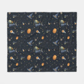 Halloween Fleece Blanket — Hexenhats & Kauldronen (Vorderseite (Horizontal))