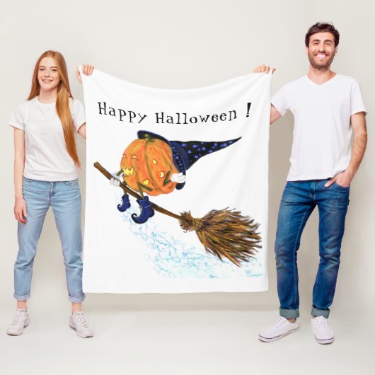 Halloween Fleece Blanket Hexenkürbis (Beispiel)