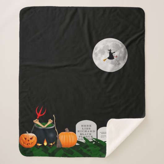 Halloween Fleece Blanket Sherpadecke (Vorderseite)