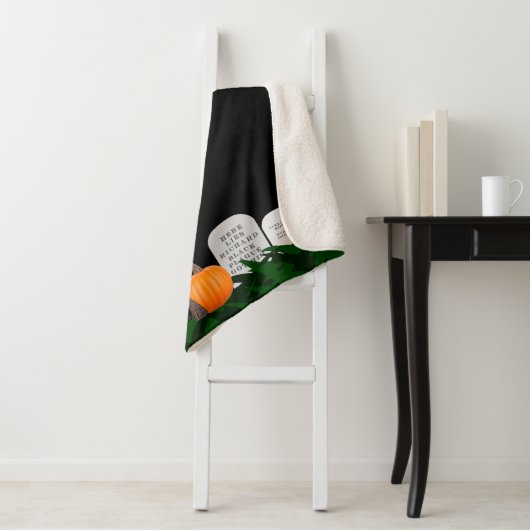 Halloween Fleece Blanket Sherpadecke (Beispiel)