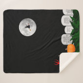 Halloween Fleece Blanket Sherpadecke (Vorderseite (Horizontal))
