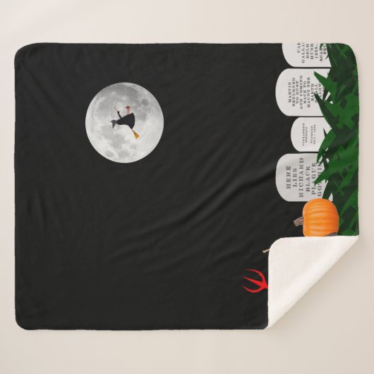 Halloween Fleece Blanket Sherpadecke (Vorderseite (Horizontal))