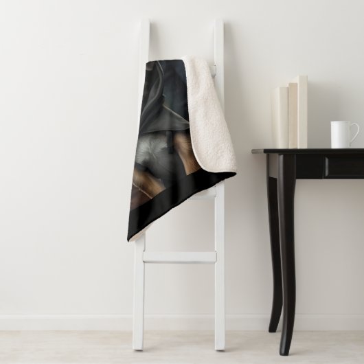 Halloween Fleece Throw 🎃 Spooky Blanket Sherpadecke (Beispiel)