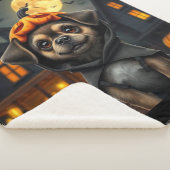 Halloween Fleece Throw 🎃 Spooky Blanket Sherpadecke (3/4)