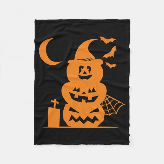 Halloween Fleecedecke (Vorderseite)