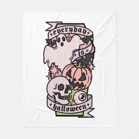 Halloween Fleecedecke (Vorderseite)