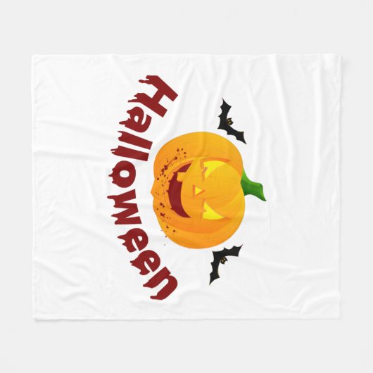 Halloween Fleecedecke (Vorderseite (Horizontal))