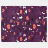 Halloween Fleecedecke (Vorderseite (Horizontal))
