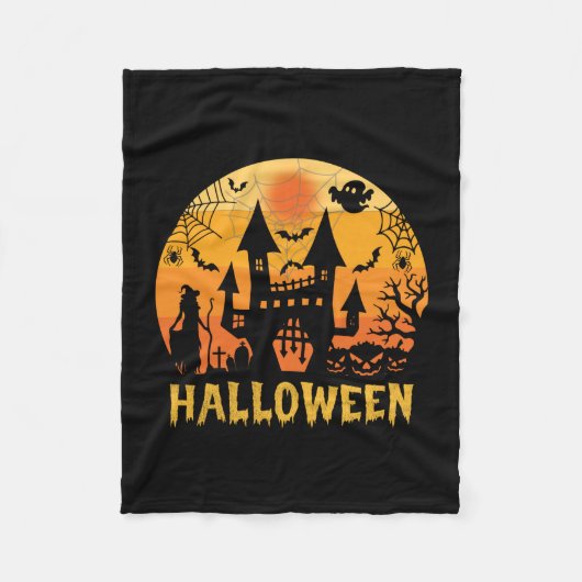 Halloween Fleecedecke (Vorderseite)