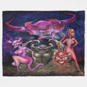 Halloween Fleecedecke (Vorderseite (Horizontal))