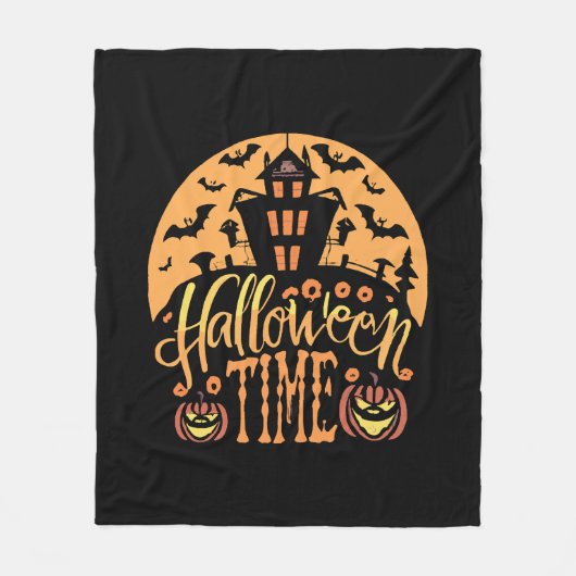 Halloween Fleecedecke (Vorderseite)