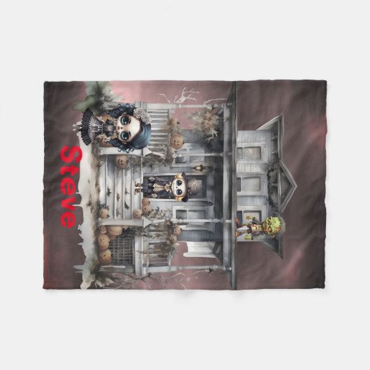 Halloween Fleecedecke (Vorderseite (Horizontal))