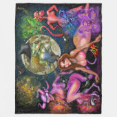 Halloween Fleecedecke (Vorderseite)