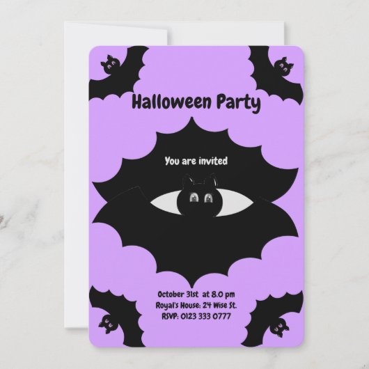 Halloween-Fleet Einladung (Vorderseite)