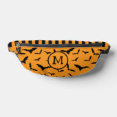 Halloween Flex Pattern Orange Black Monogram Bauchtasche (Ablage )