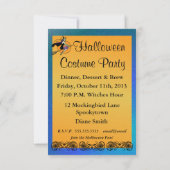 Halloween - Fliege vorbei Einladung (Rückseite)