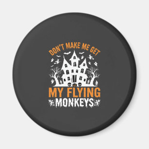 Halloween fliegende Affen Spukhaus Grafik Magnet