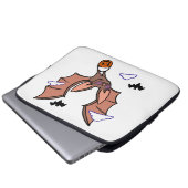 Halloween fliegende Fledermaus süß Laptopschutzhülle (Vorne Knopf)