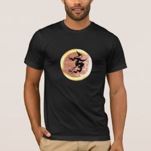 Halloween fliegendes witziges lustiges Kostüm T-Shirt