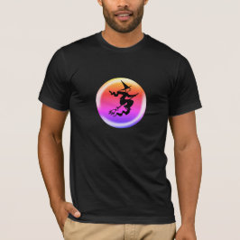 Halloween fliegendes witziges lustiges Kostüm T-Shirt