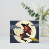 Halloween-Fliegenwitz Postkarte (Stehend Vorderseite)