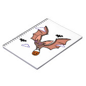 Halloween-Flieger niedlich Notizblock (Linke Seite)