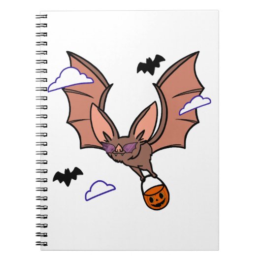 Halloween-Flieger niedlich Notizblock (Vorderseite)
