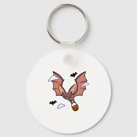 Halloween-Flieger niedlich Schlüsselanhänger (Vorderseite)