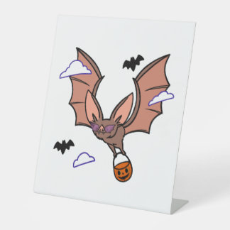 Halloween-Flieger niedlich Sockelschild