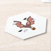 Halloween-Flieger niedlich Untersetzer (angewinkelt)
