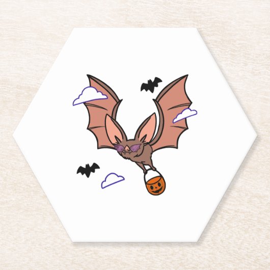 Halloween-Flieger niedlich Untersetzer (Vorderseite)