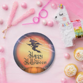 Halloween-Fliegerwitz Pappteller (Party)